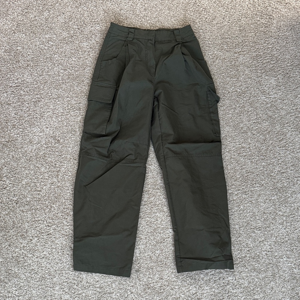 Women’s Dark Green Cargo Pants